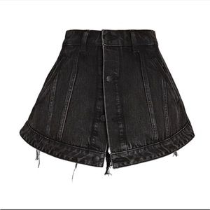 Alexander wang denim cutaway skort size 30